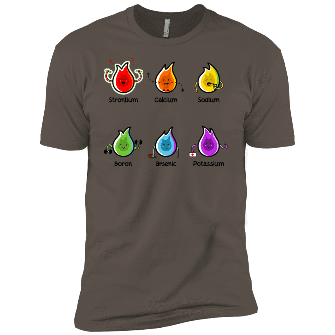 T-Shirts Warm Grey / X-Small Flaming Elements Science Men's Premium T-Shirt