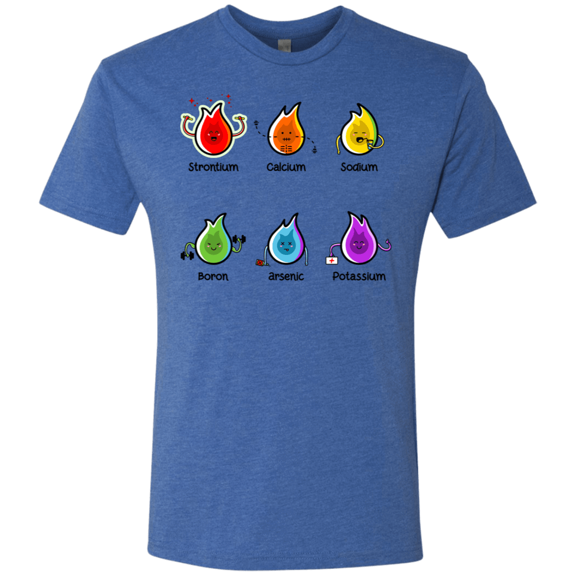 T-Shirts Vintage Royal / S Flaming Elements Science Men's Triblend T-Shirt