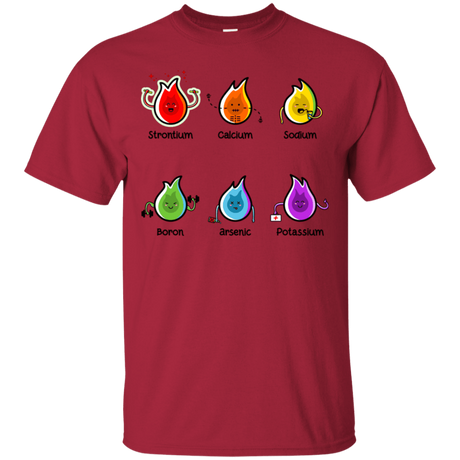 T-Shirts Cardinal / S Flaming Elements Science T-Shirt