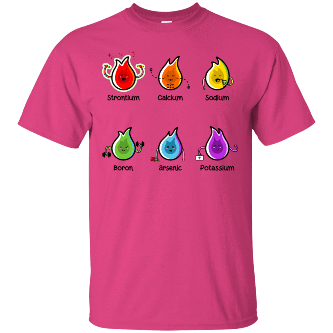 T-Shirts Heliconia / S Flaming Elements Science T-Shirt
