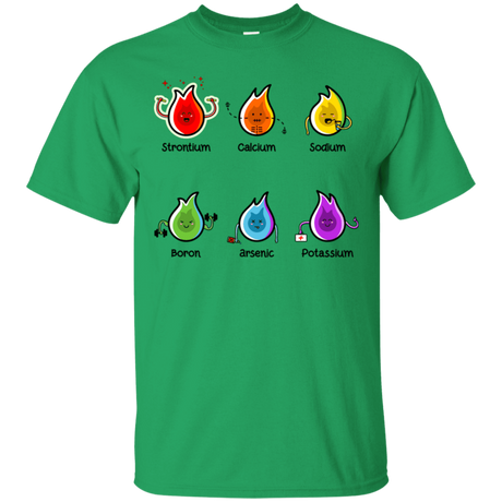 T-Shirts Irish Green / S Flaming Elements Science T-Shirt