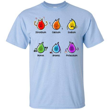 T-Shirts Light Blue / S Flaming Elements Science T-Shirt