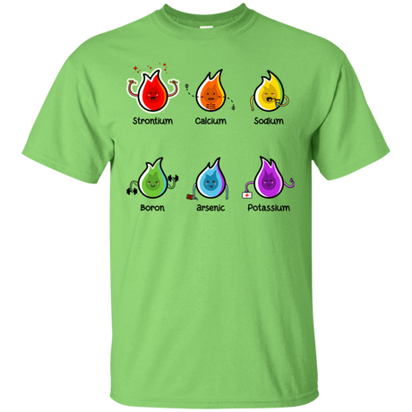 T-Shirts Lime / S Flaming Elements Science T-Shirt