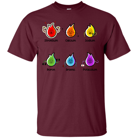 T-Shirts Maroon / S Flaming Elements Science T-Shirt
