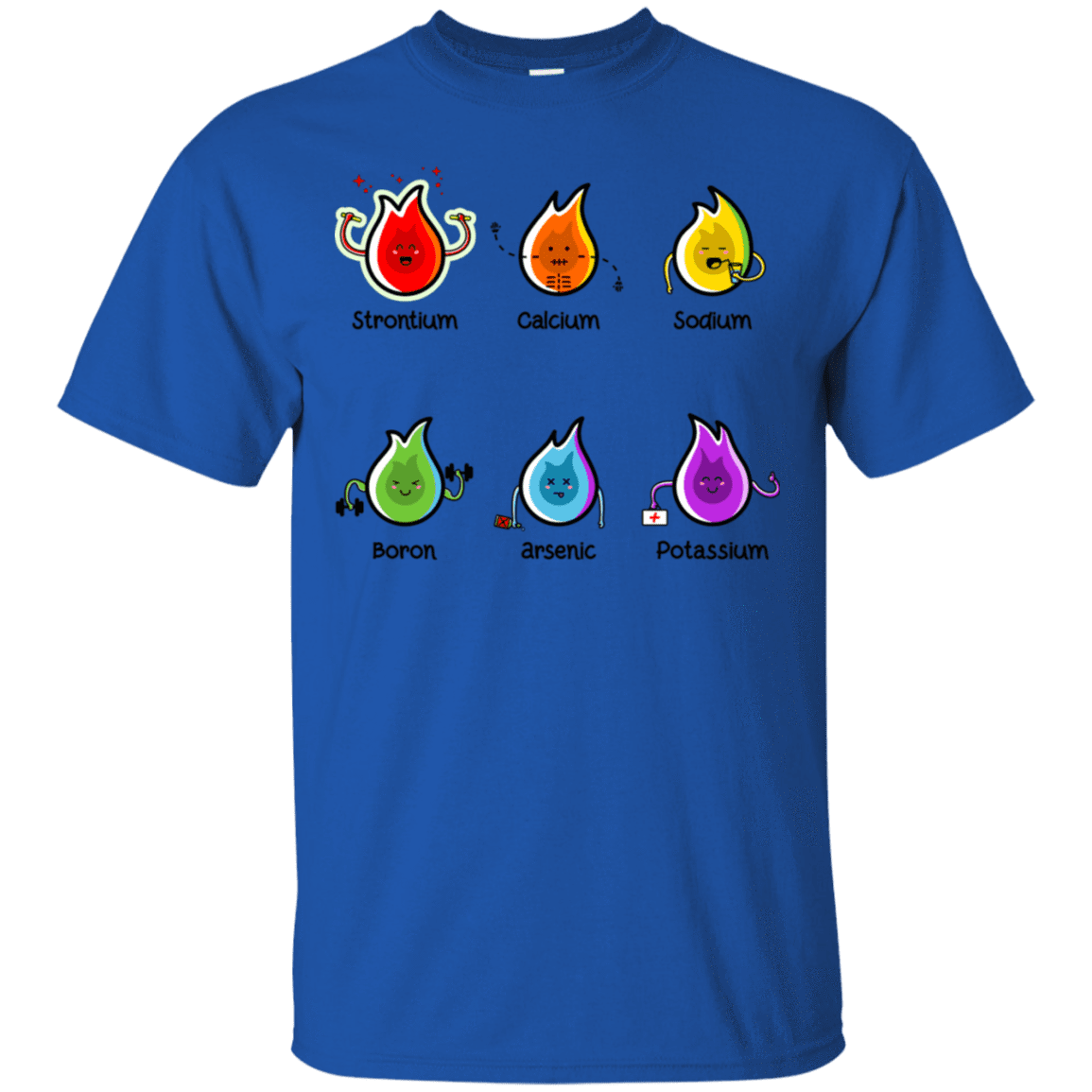 T-Shirts Royal / S Flaming Elements Science T-Shirt