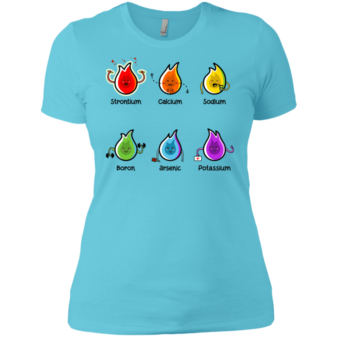 T-Shirts Cancun / X-Small Flaming Elements Science Women's Premium T-Shirt