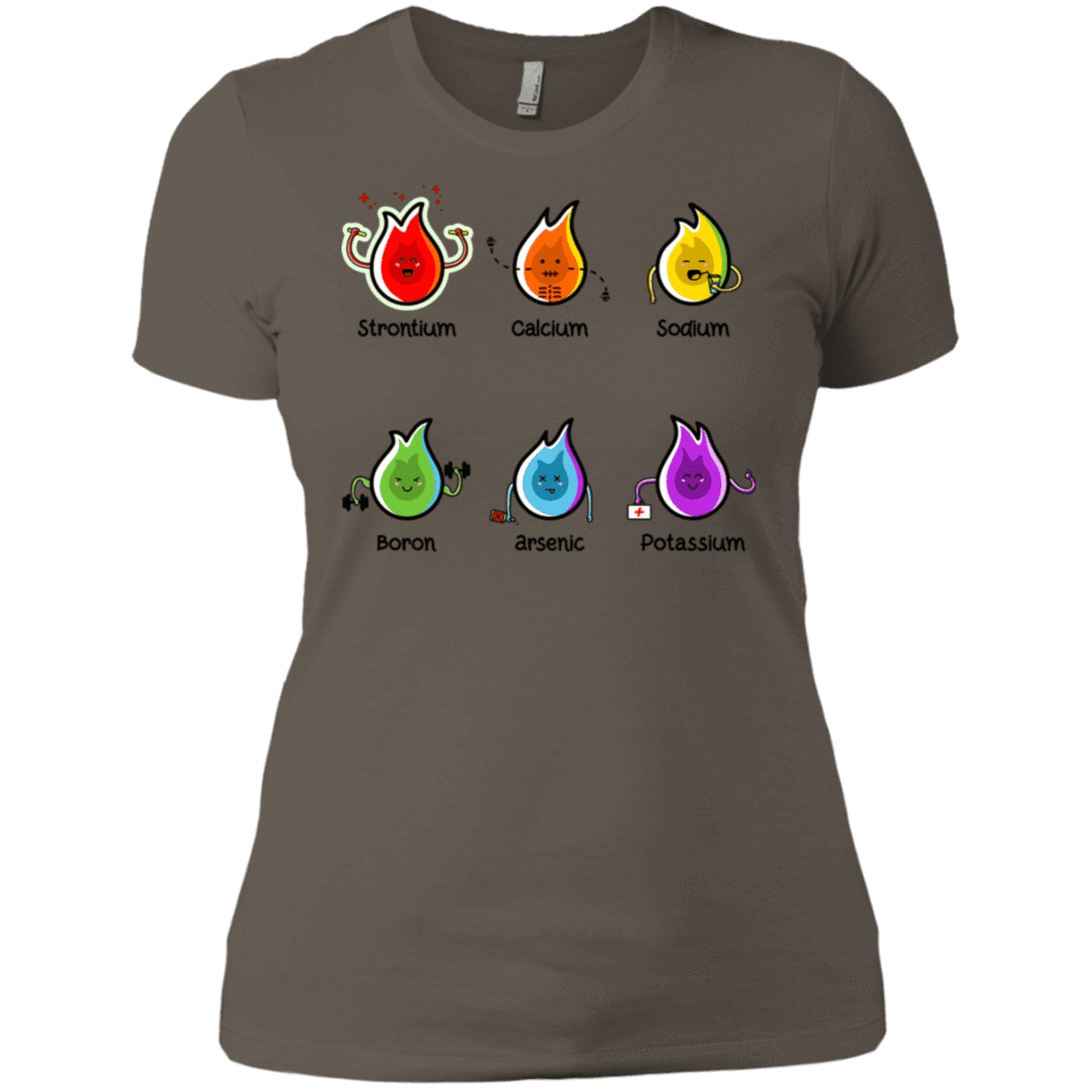 T-Shirts Warm Grey / X-Small Flaming Elements Science Women's Premium T-Shirt
