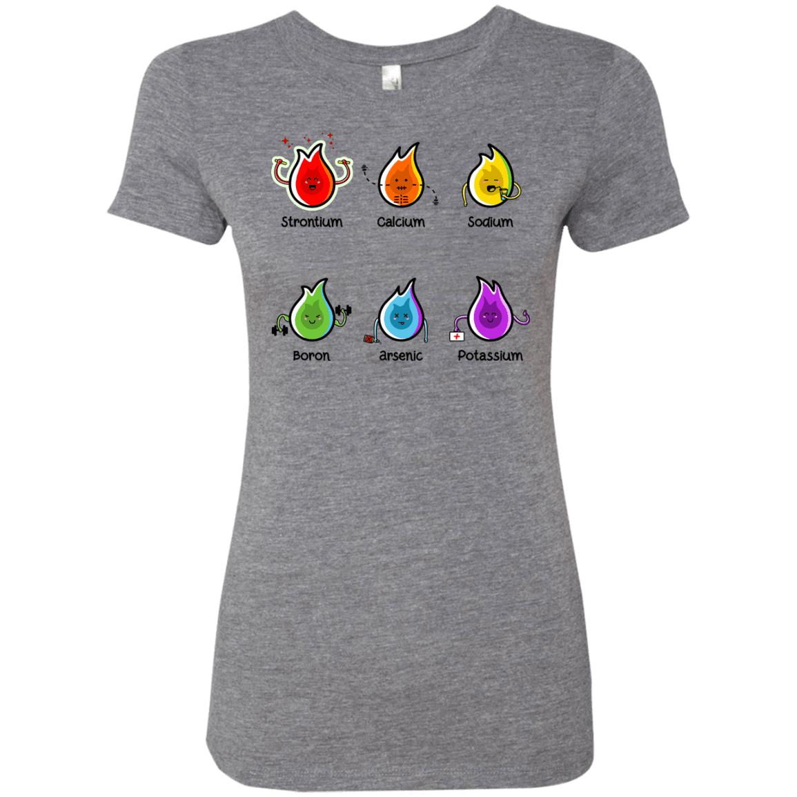 T-Shirts Premium Heather / S Flaming Elements Science Women's Triblend T-Shirt