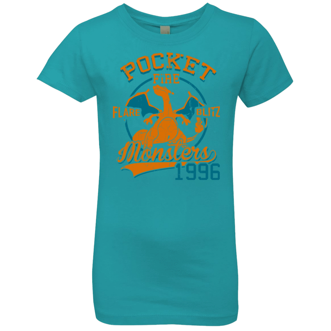 T-Shirts Tahiti Blue / YXS FLARE BLITZ Girls Premium T-Shirt