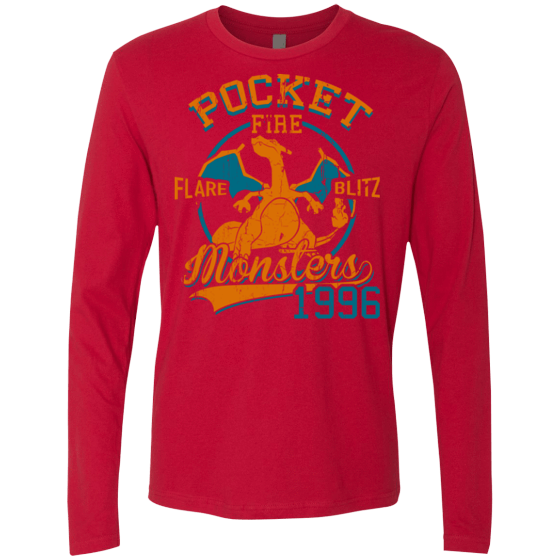 T-Shirts Red / Small FLARE BLITZ Men's Premium Long Sleeve