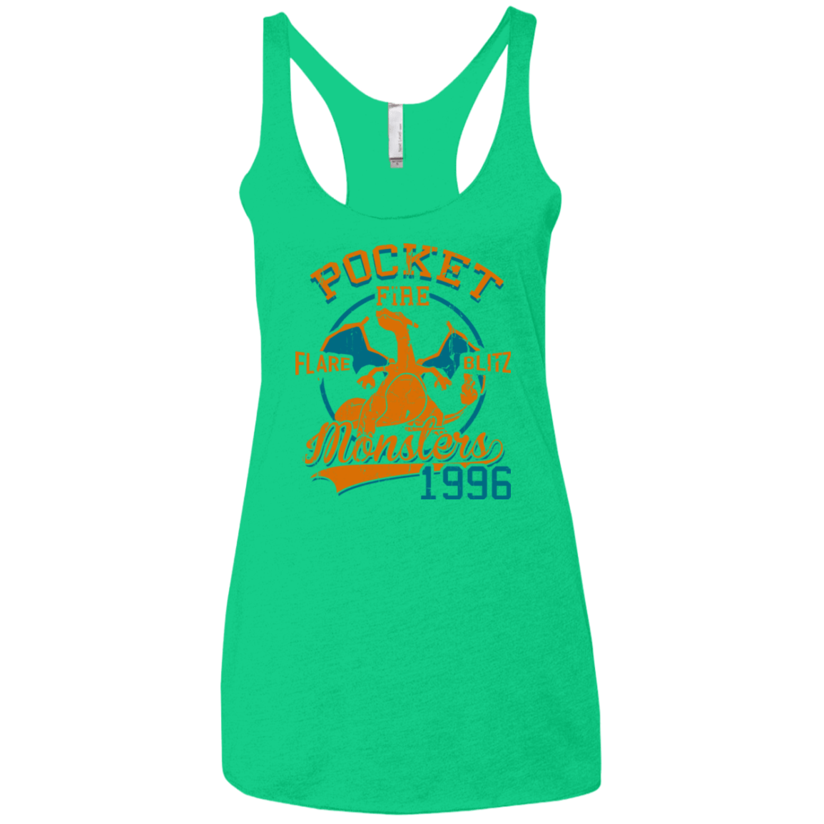T-Shirts Envy / X-Small FLARE BLITZ Women's Triblend Racerback Tank