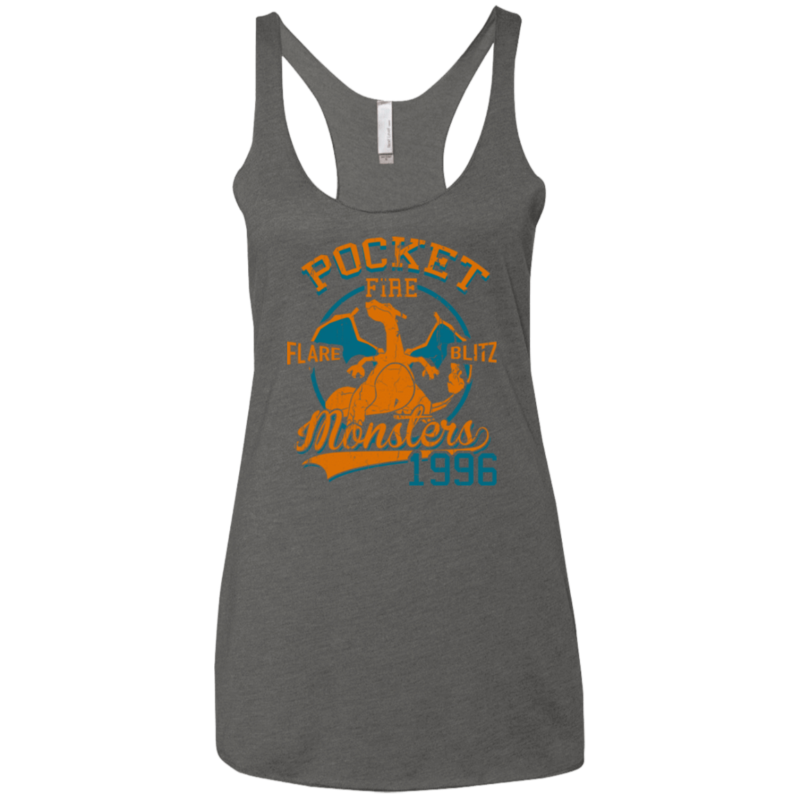 T-Shirts Premium Heather / X-Small FLARE BLITZ Women's Triblend Racerback Tank