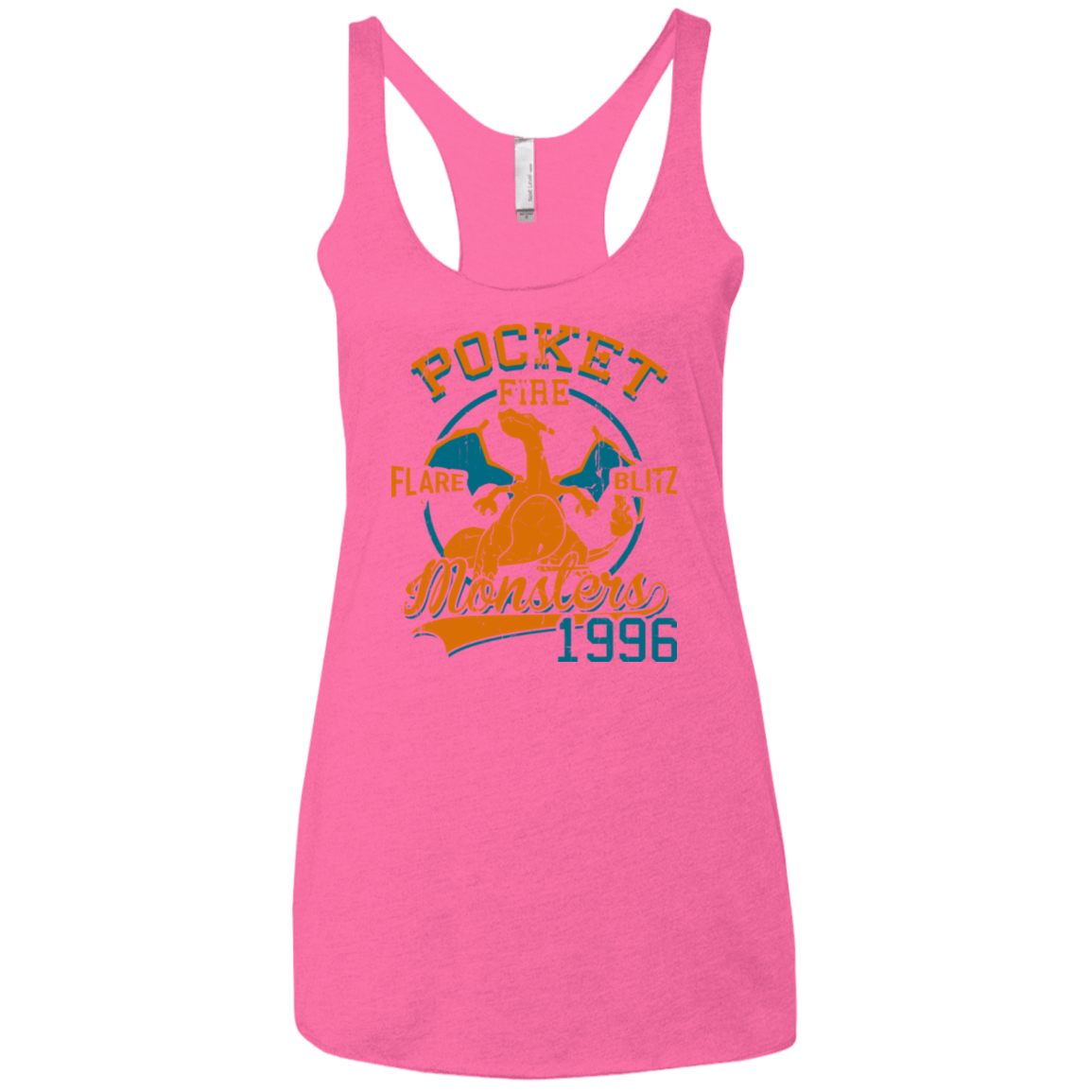 T-Shirts Vintage Pink / X-Small FLARE BLITZ Women's Triblend Racerback Tank