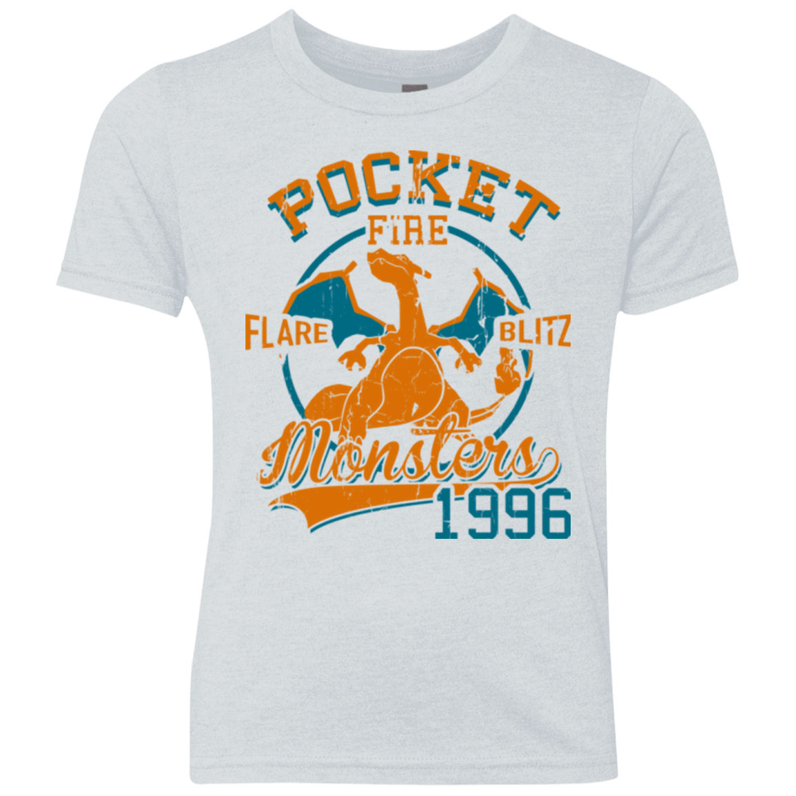 T-Shirts Heather White / YXS FLARE BLITZ Youth Triblend T-Shirt