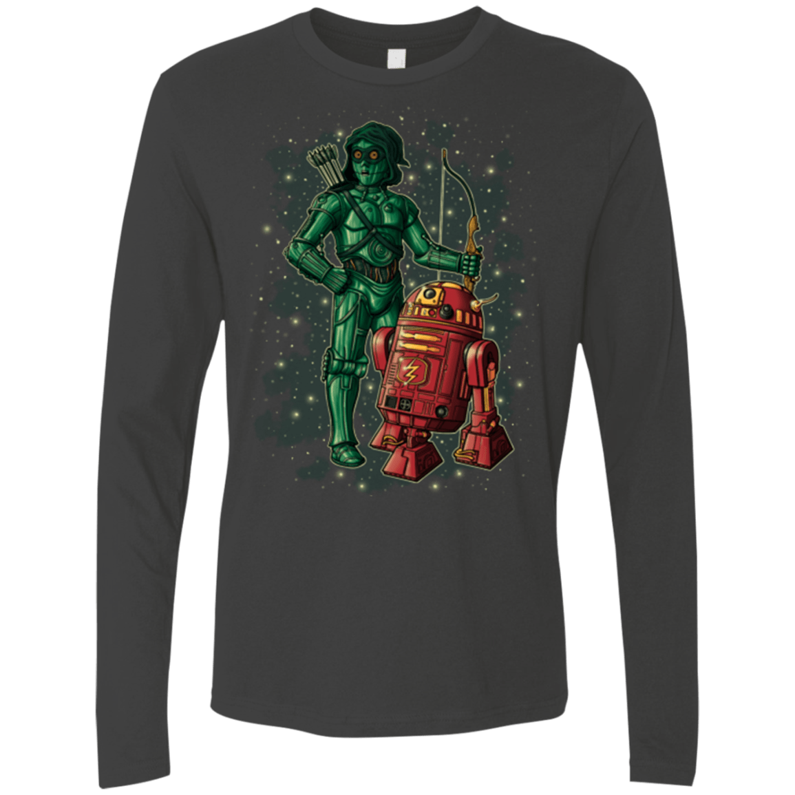 T-Shirts Heavy Metal / Small Flash and Arrow Men's Premium Long Sleeve