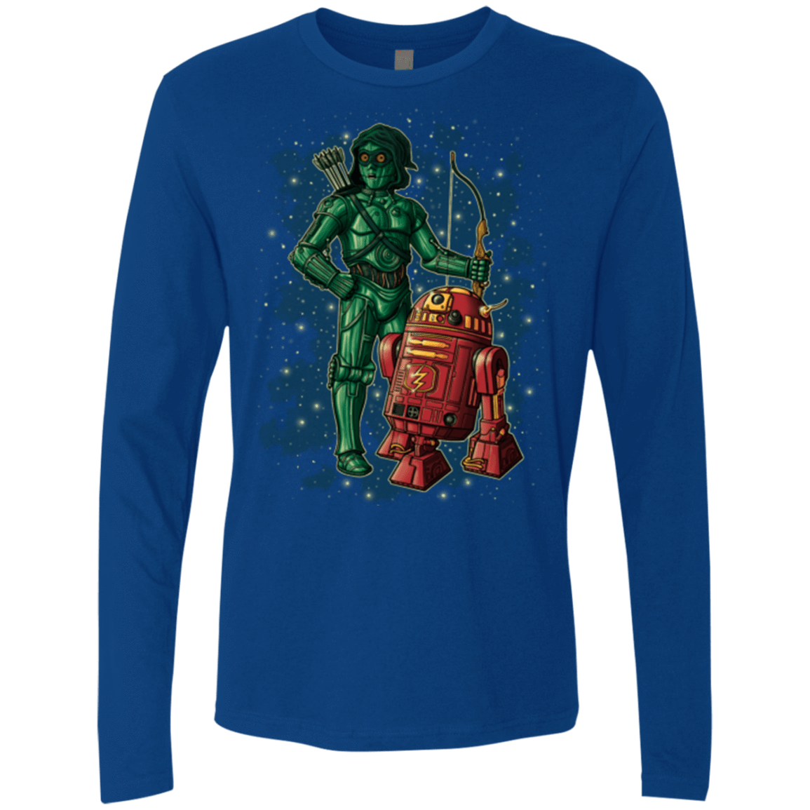 T-Shirts Royal / Small Flash and Arrow Men's Premium Long Sleeve