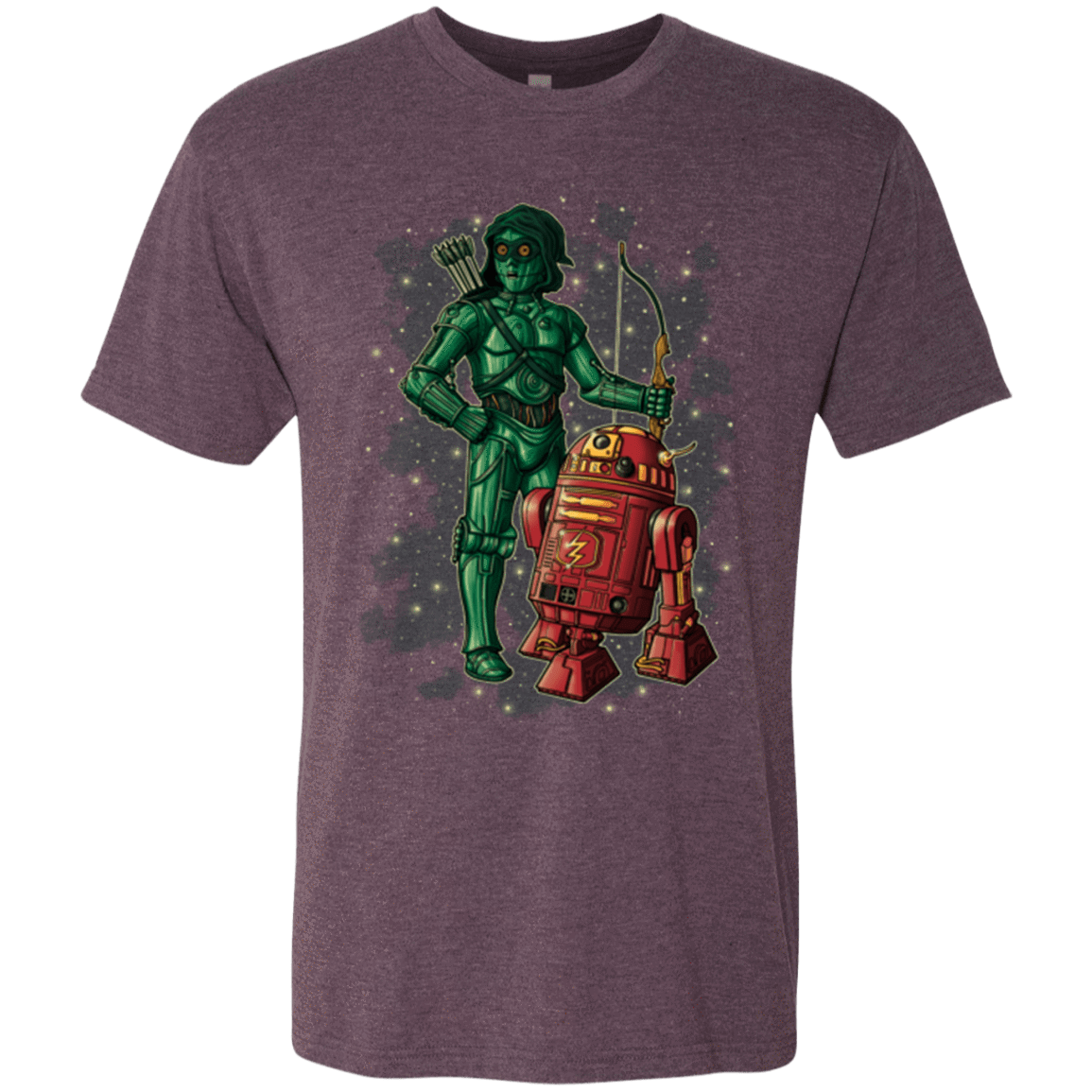 T-Shirts Vintage Purple / Small Flash and Arrow Men's Triblend T-Shirt