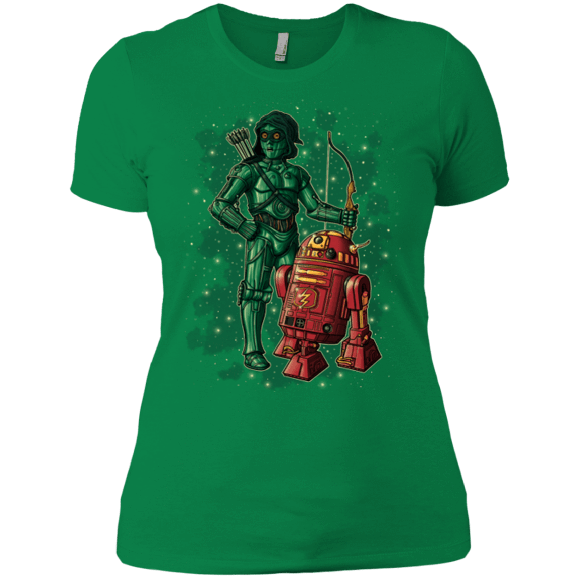 T-Shirts Kelly Green / X-Small Flash and Arrow Women's Premium T-Shirt