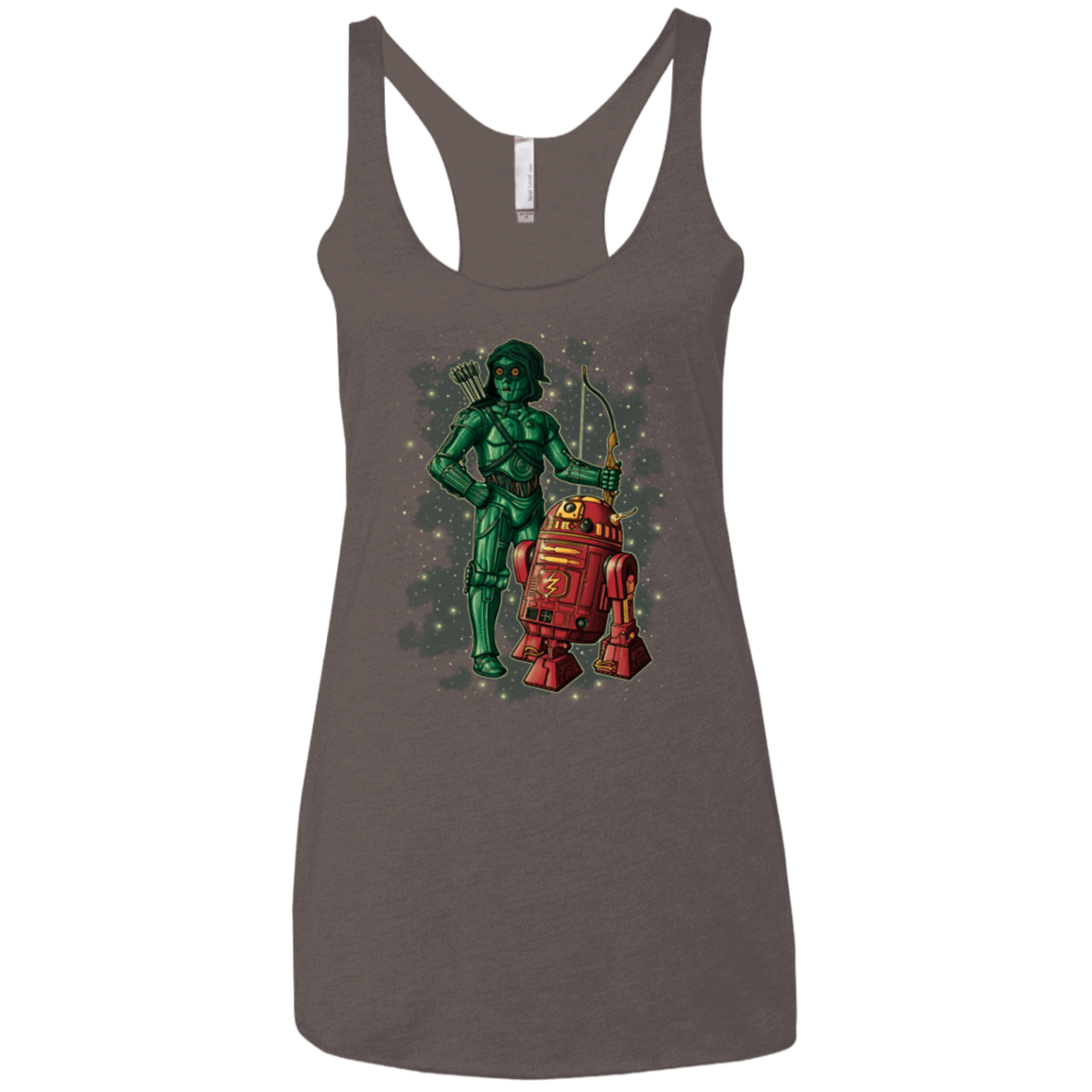 T-Shirts Macchiato / X-Small Flash and Arrow Women's Triblend Racerback Tank