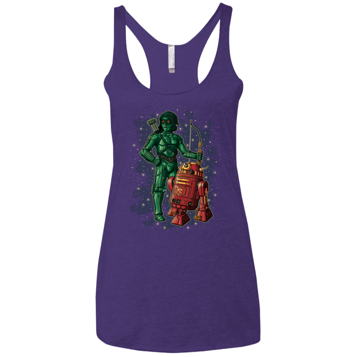 T-Shirts Purple / X-Small Flash and Arrow Women's Triblend Racerback Tank