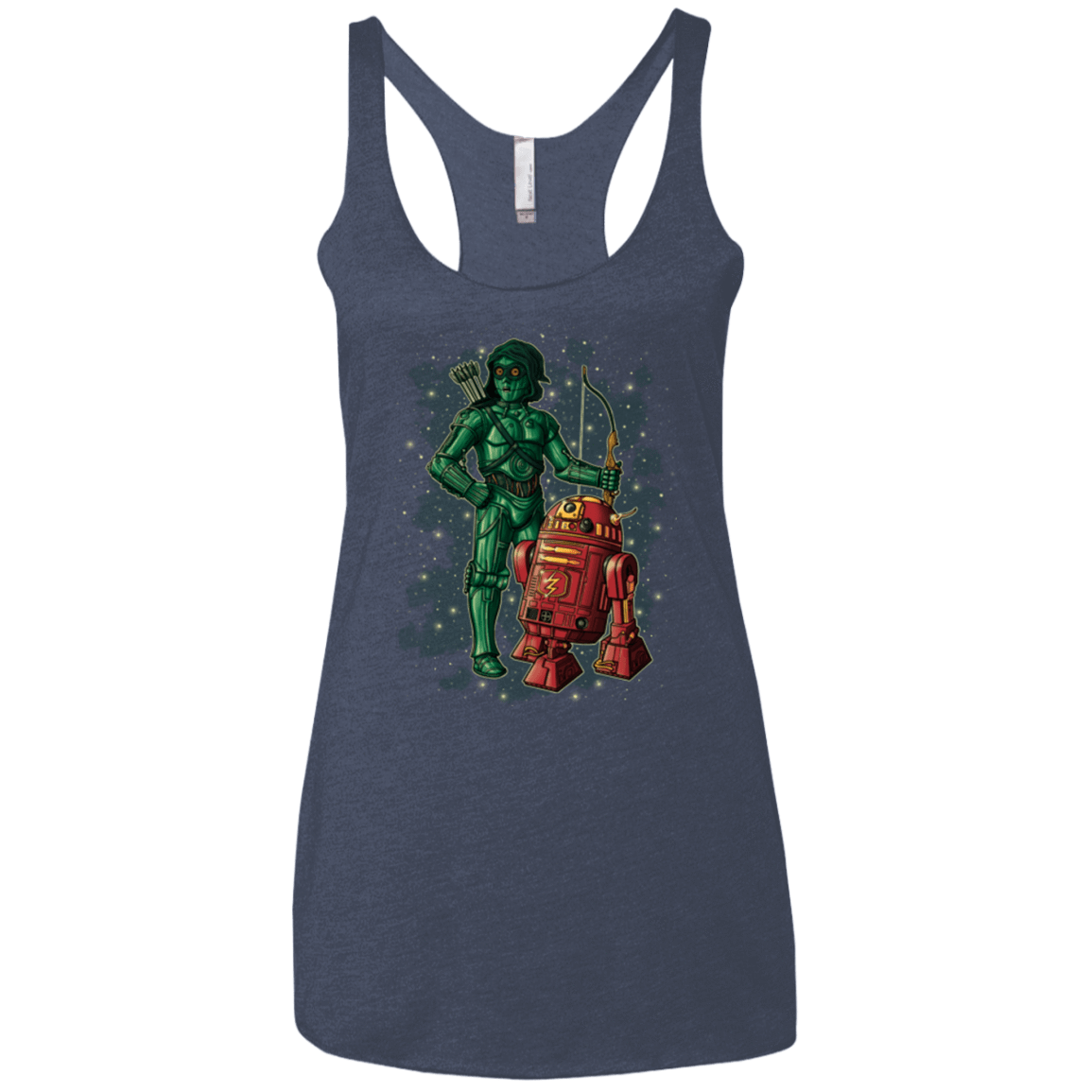 T-Shirts Vintage Navy / X-Small Flash and Arrow Women's Triblend Racerback Tank