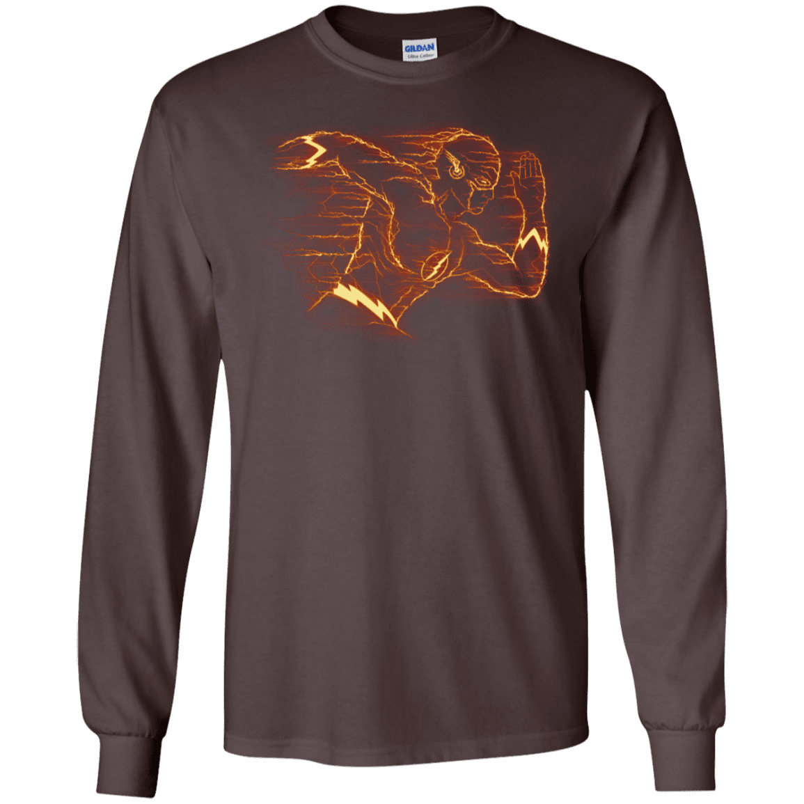 T-Shirts Dark Chocolate / S Flash Men's Long Sleeve T-Shirt