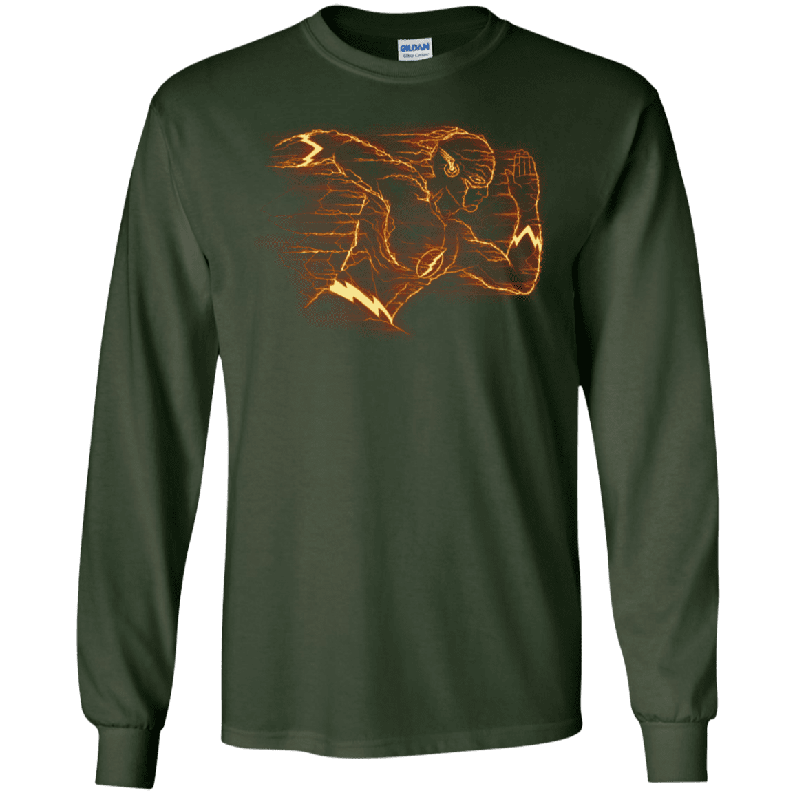T-Shirts Forest Green / S Flash Men's Long Sleeve T-Shirt