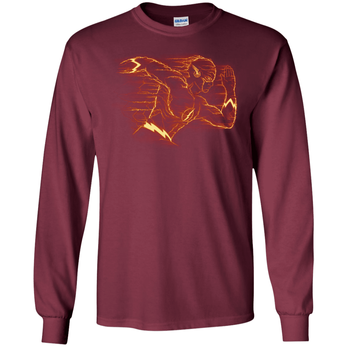 T-Shirts Maroon / S Flash Men's Long Sleeve T-Shirt