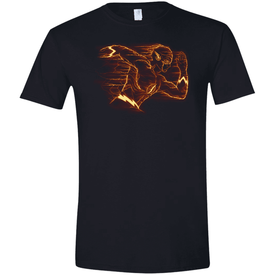 T-Shirts Black / X-Small Flash Men's Semi-Fitted Softstyle