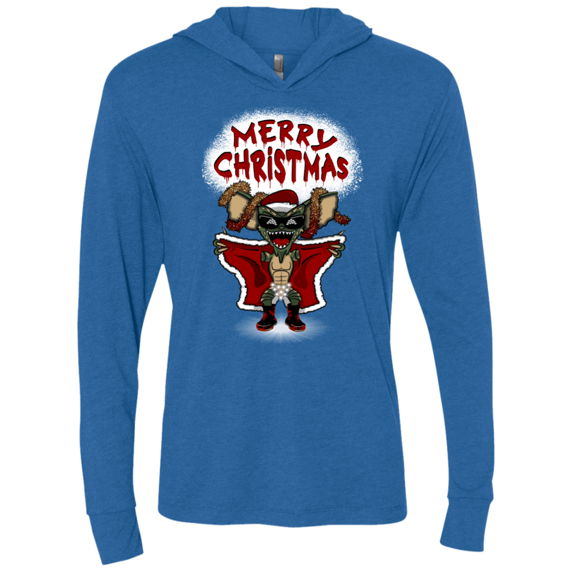 T-Shirts Vintage Royal / X-Small Flashing Through The Snow Triblend Long Sleeve Hoodie Tee