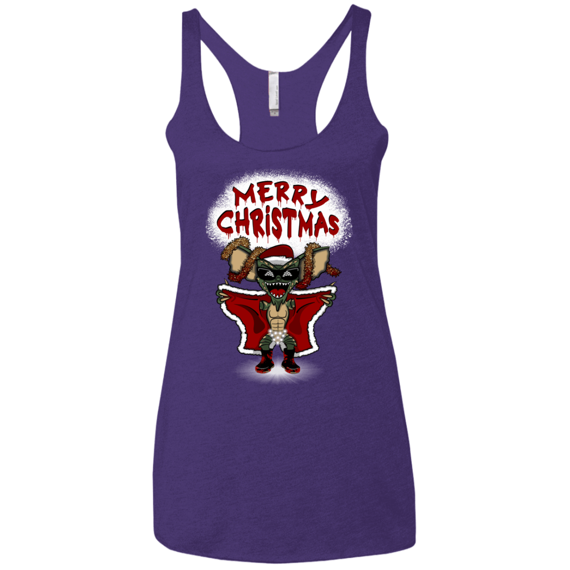 T-Shirts Purple / X-Small Flashing Through The Snow Women's Triblend Racerback Tank