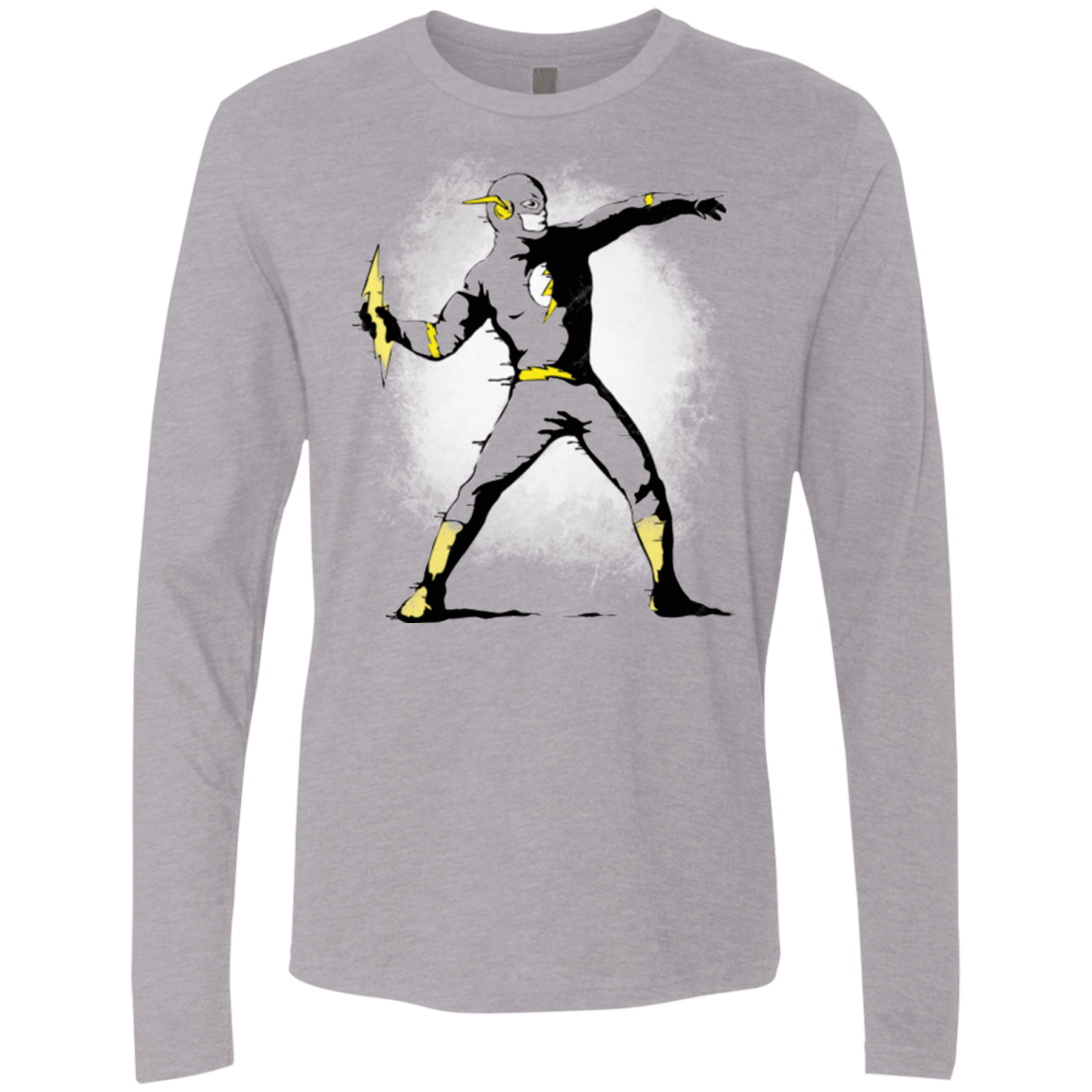T-Shirts Heather Grey / Small Flashsy Men's Premium Long Sleeve