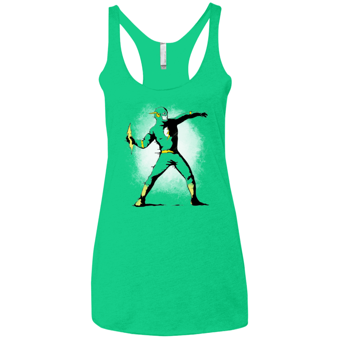 T-Shirts Envy / X-Small Flashsy Women's Triblend Racerback Tank