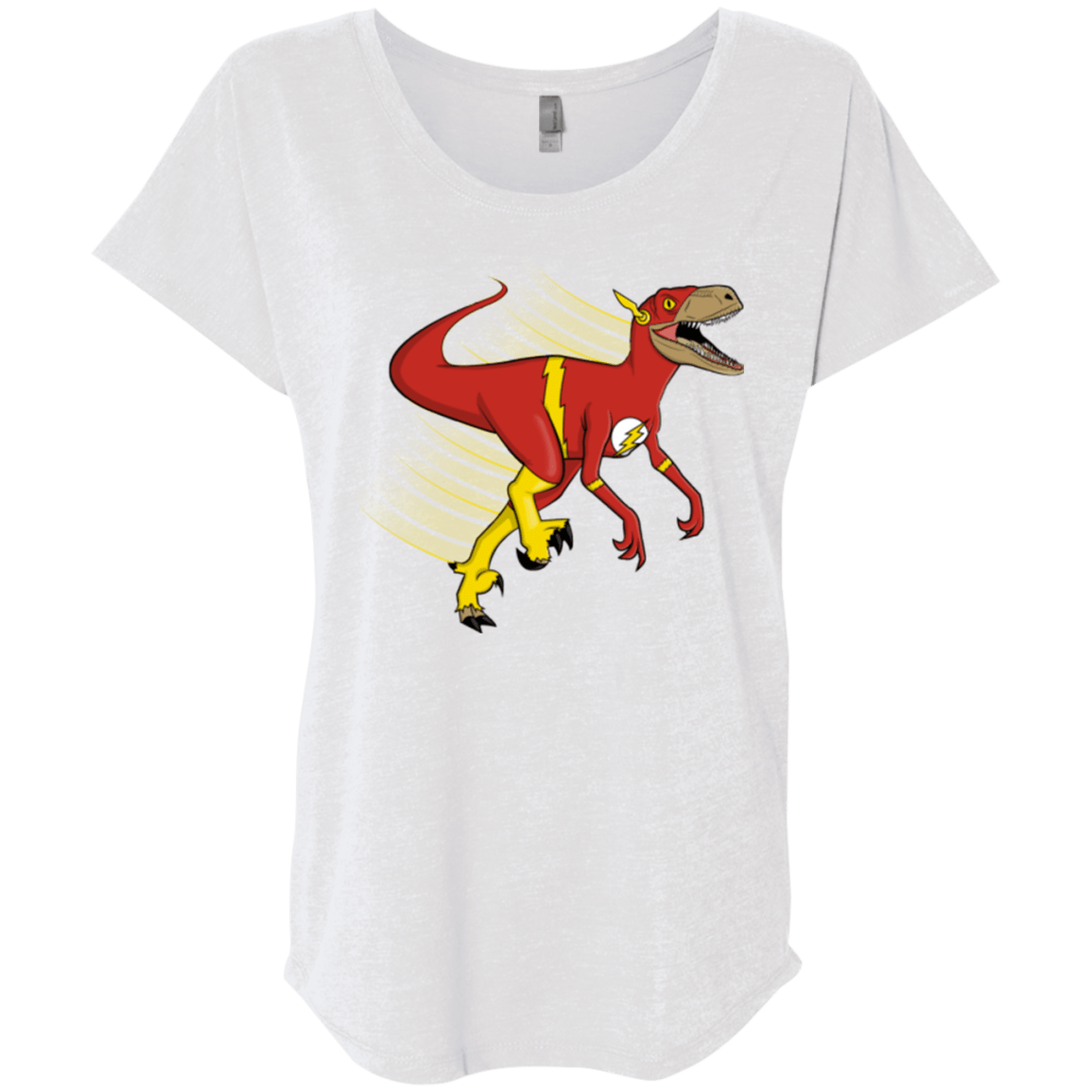 T-Shirts Heather White / X-Small Flashtor Triblend Dolman Sleeve