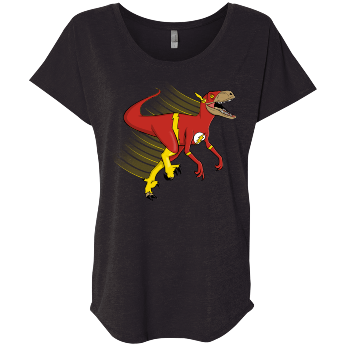 T-Shirts Vintage Black / X-Small Flashtor Triblend Dolman Sleeve