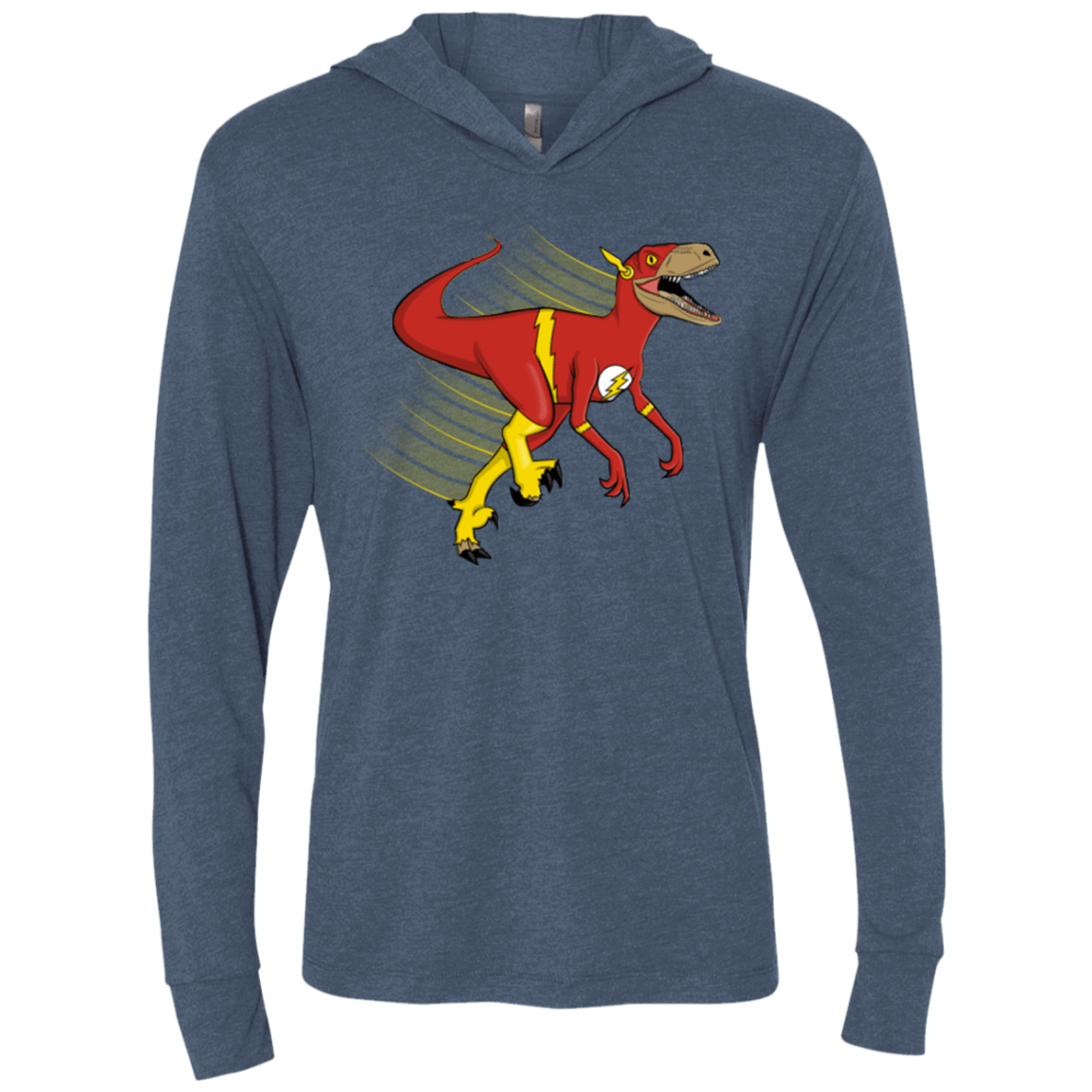 T-Shirts Indigo / X-Small Flashtor Triblend Long Sleeve Hoodie Tee