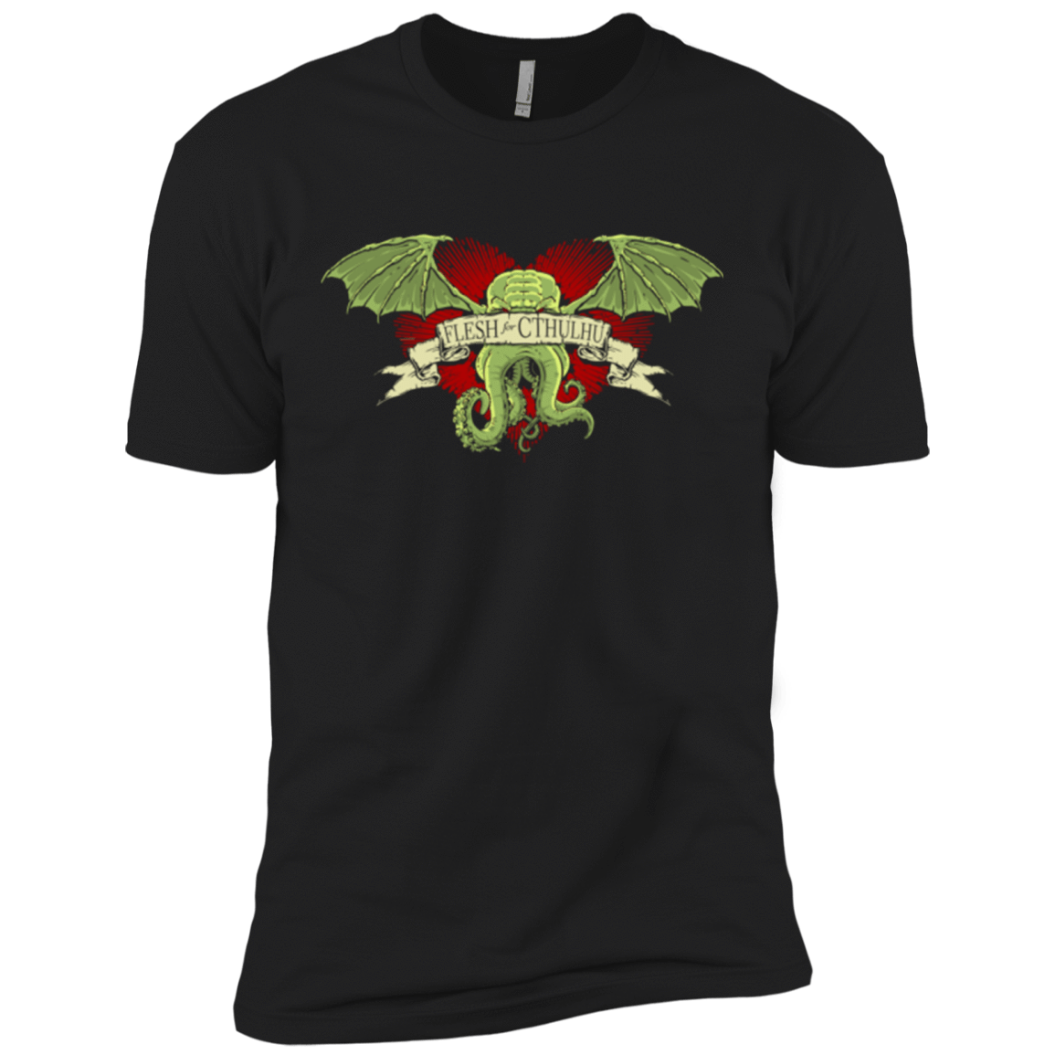 T-Shirts Black / X-Small Flesh For Cthulhu Men's Premium T-Shirt