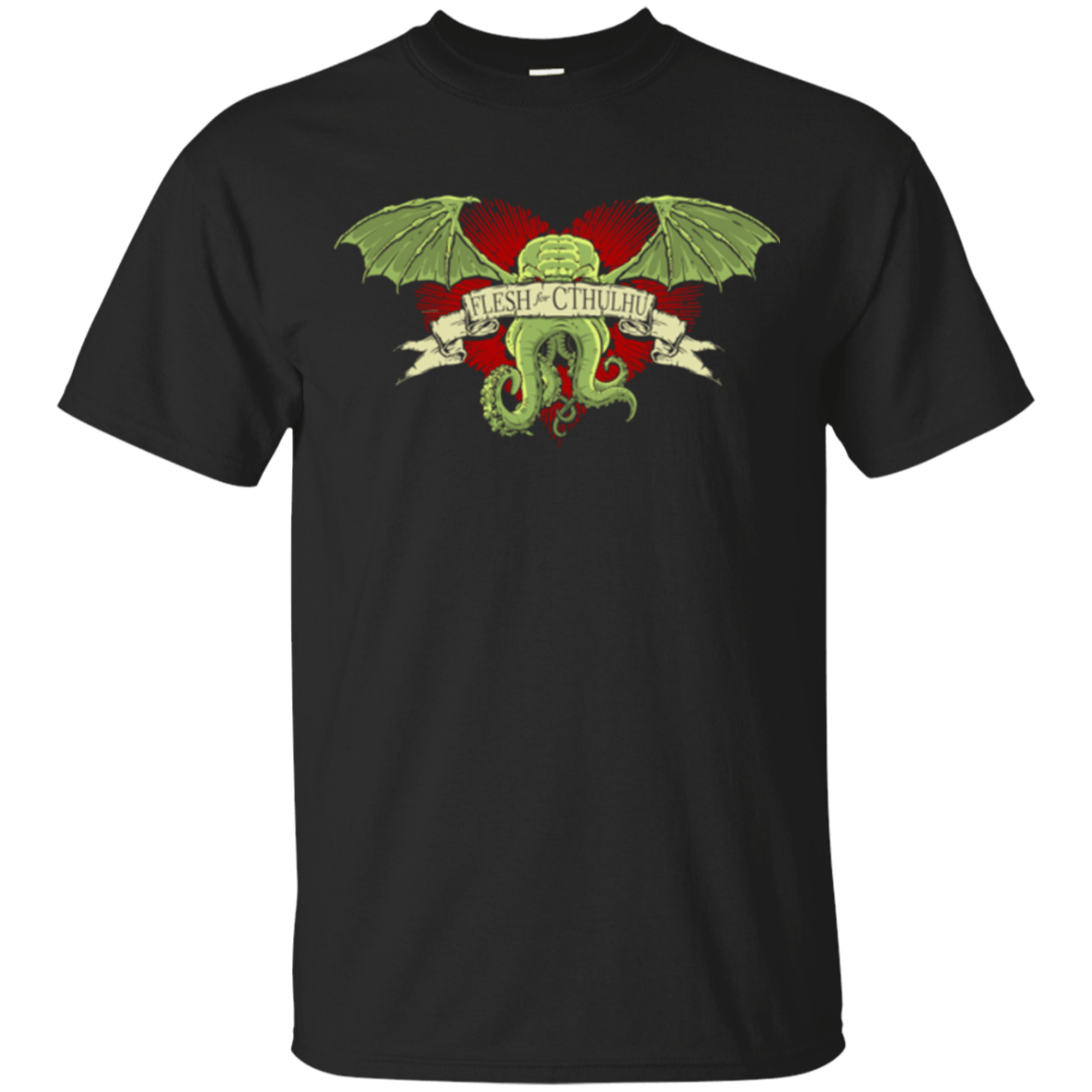 T-Shirts Black / Small Flesh For Cthulhu T-Shirt