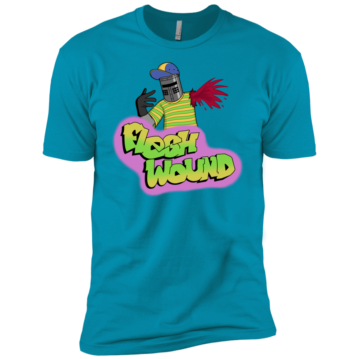 T-Shirts Turquoise / YXS Flesh Wound Boys Premium T-Shirt