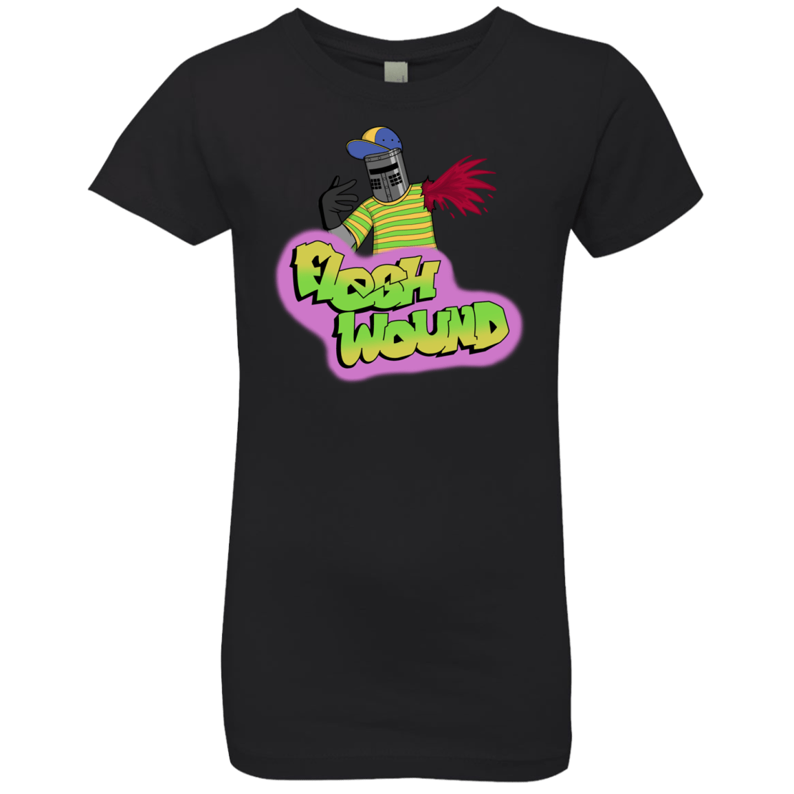 T-Shirts Black / YXS Flesh Wound Girls Premium T-Shirt