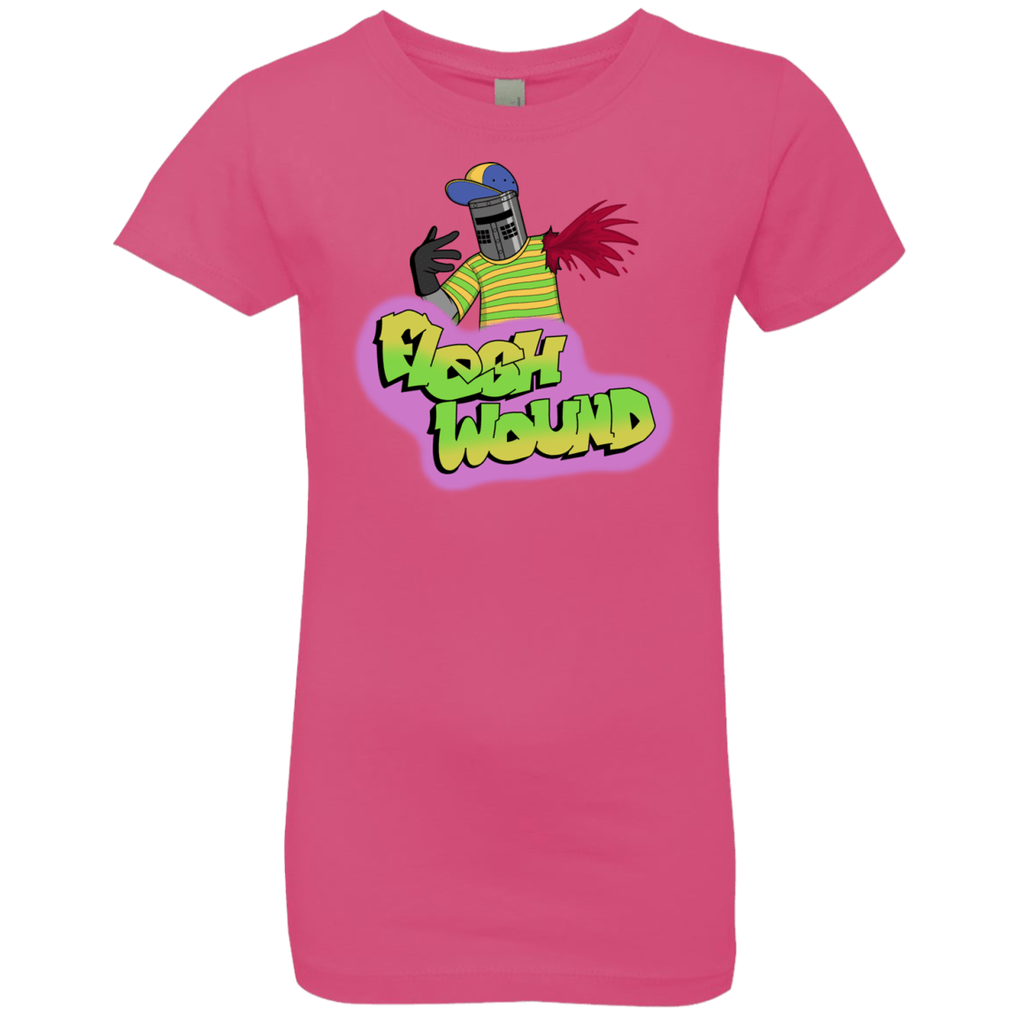 T-Shirts Hot Pink / YXS Flesh Wound Girls Premium T-Shirt