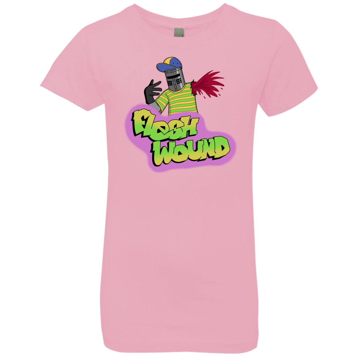 T-Shirts Light Pink / YXS Flesh Wound Girls Premium T-Shirt