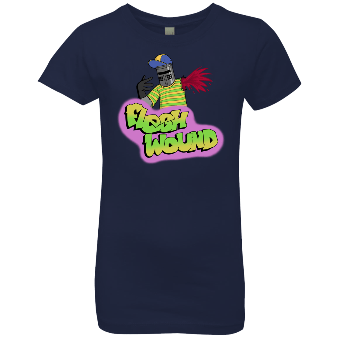 T-Shirts Midnight Navy / YXS Flesh Wound Girls Premium T-Shirt