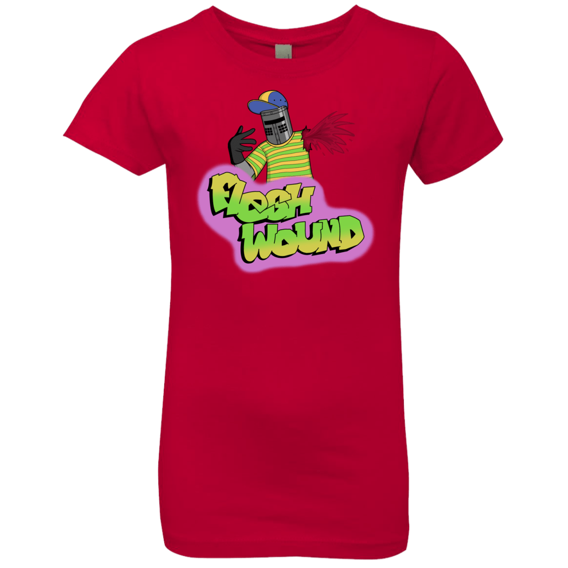 T-Shirts Red / YXS Flesh Wound Girls Premium T-Shirt