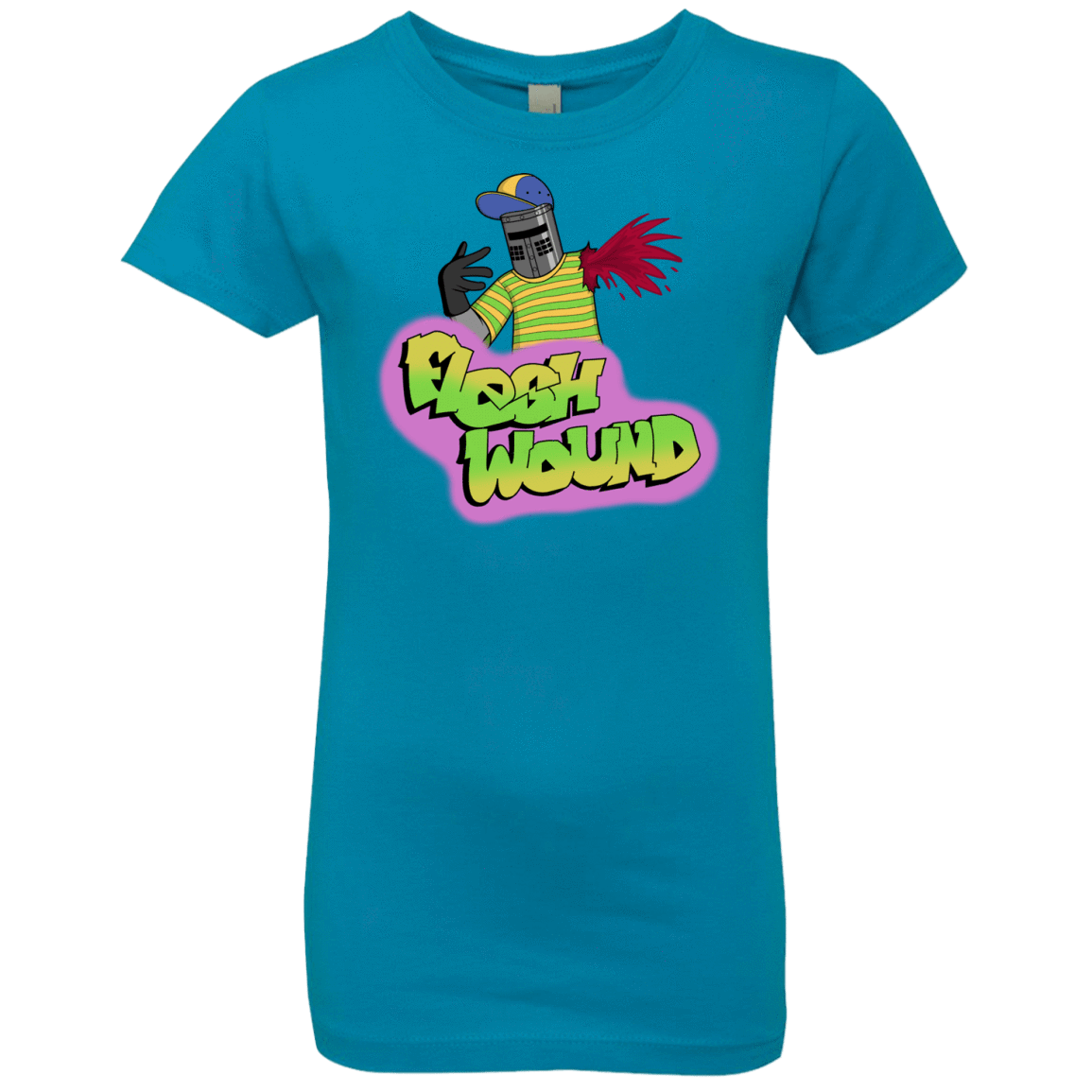 T-Shirts Turquoise / YXS Flesh Wound Girls Premium T-Shirt