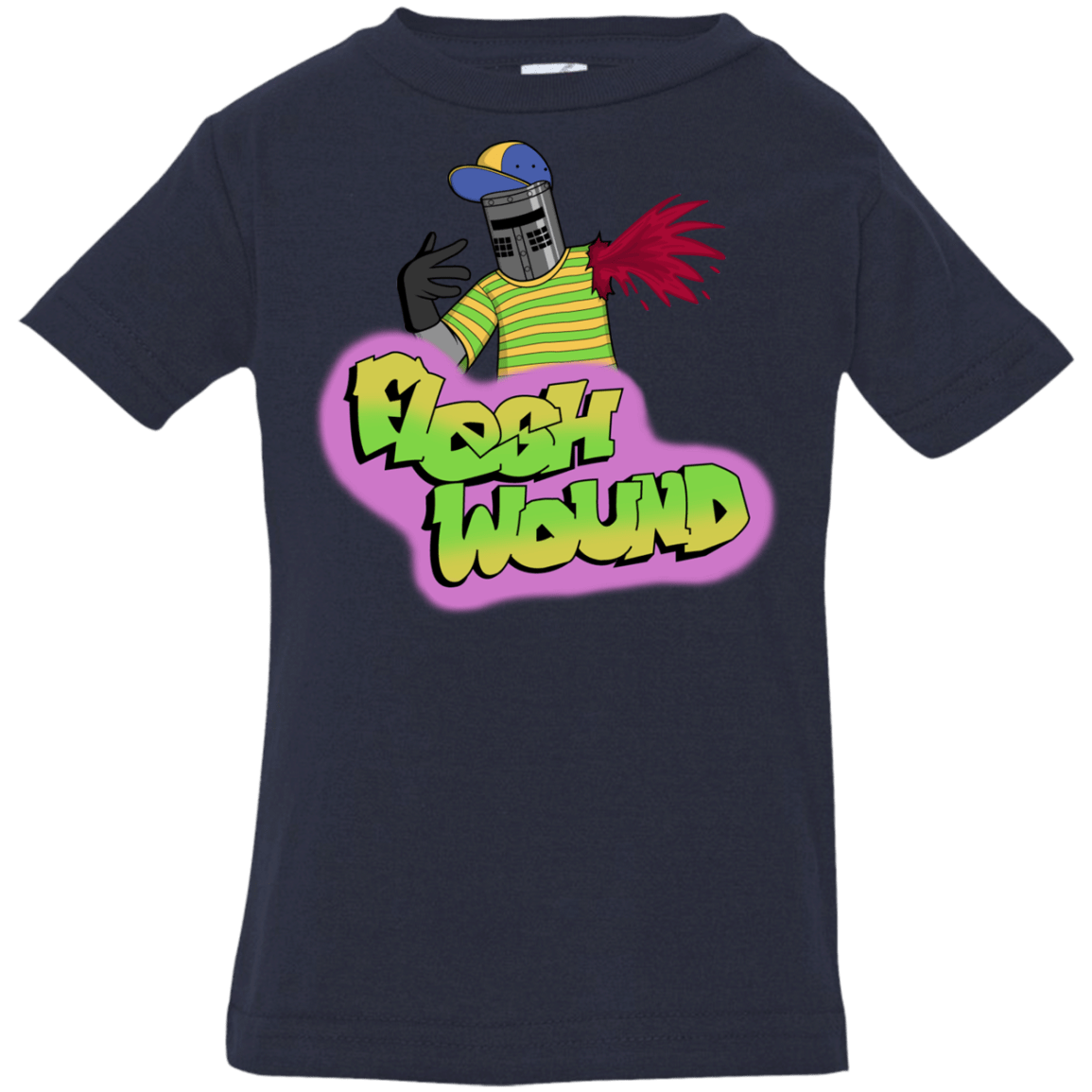 T-Shirts Navy / 6 Months Flesh Wound Infant Premium T-Shirt