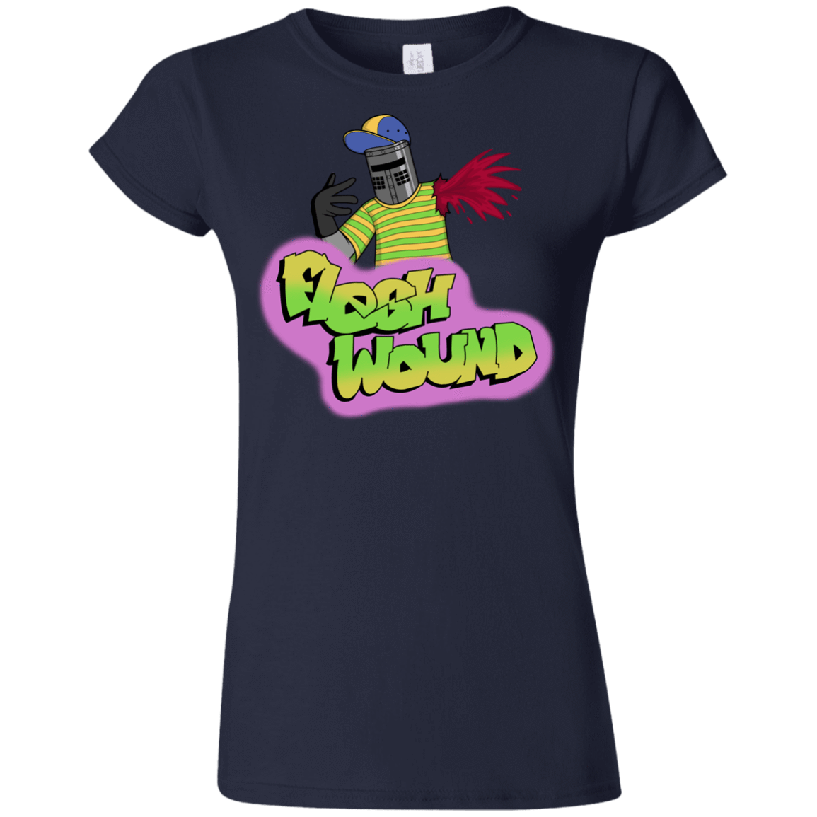 T-Shirts Navy / S Flesh Wound Junior Slimmer-Fit T-Shirt