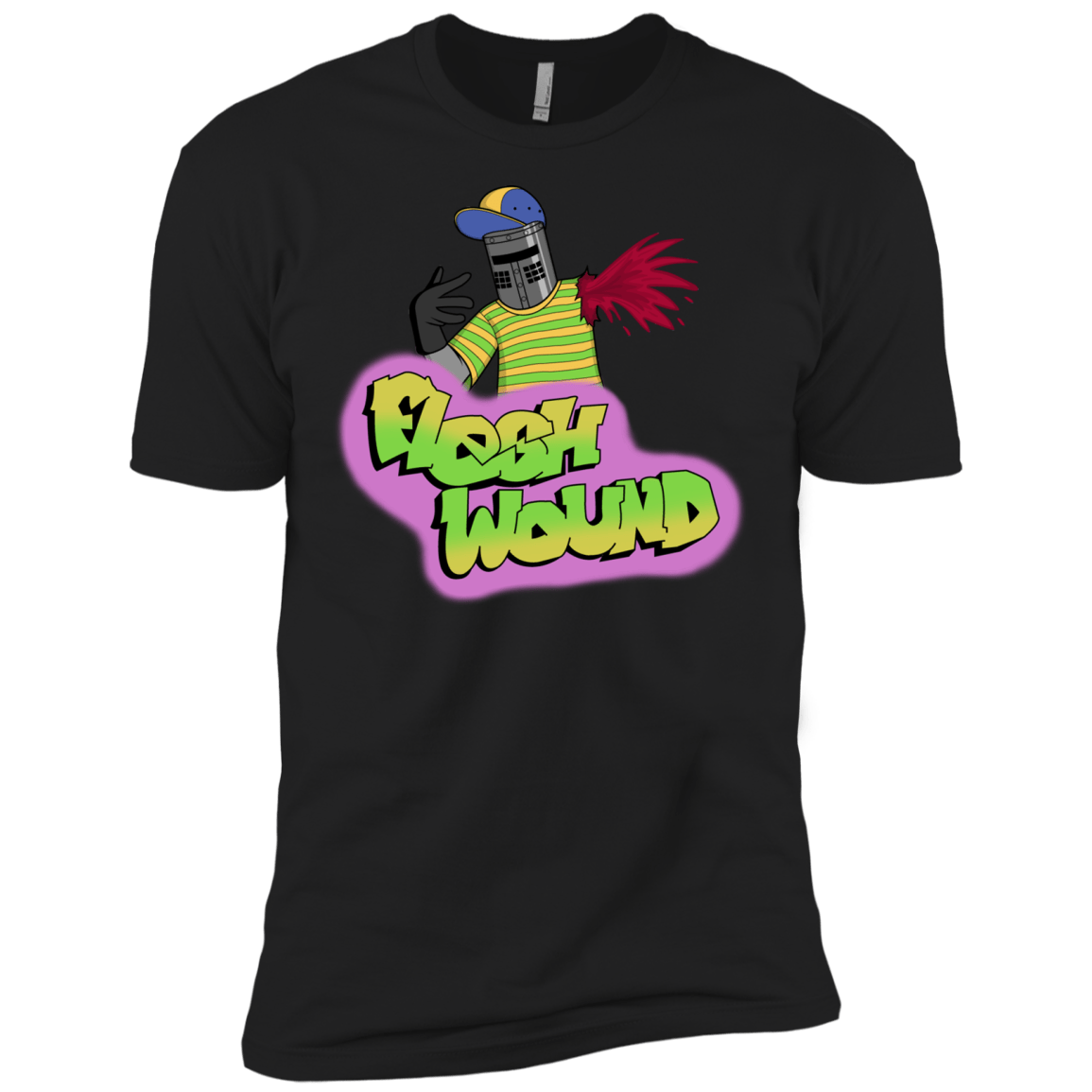 T-Shirts Black / X-Small Flesh Wound Men's Premium T-Shirt