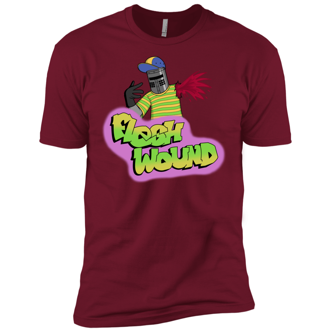 T-Shirts Cardinal / X-Small Flesh Wound Men's Premium T-Shirt