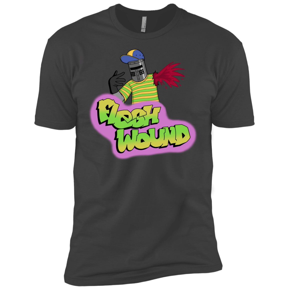 T-Shirts Heavy Metal / X-Small Flesh Wound Men's Premium T-Shirt